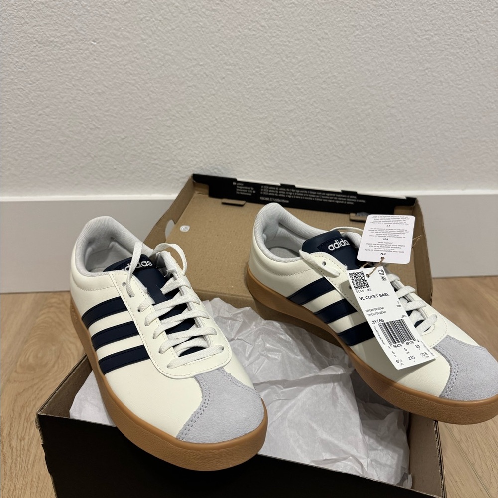 Adidas 6.5 Women’s or Youth 5.5 VL COURT BASE SHOES NEW - Picture 6 of 7